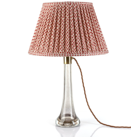 Marden' Gathered Empire Red Lampshade