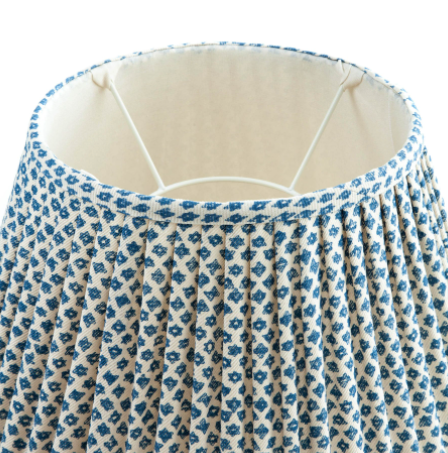 Marden' Gathered Empire Blue Lampshade
