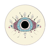 Shelly Evil Eye' Pastel Yellow Placemat