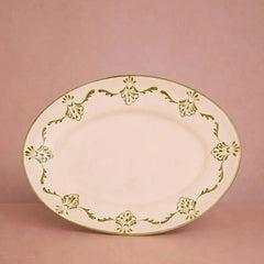 Green Shell Hand-painted Serving Plate | Casa by JJ
