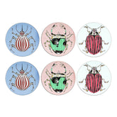 Set of 6 Mixed Scarab Beetle Placemats