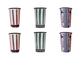 The Mix Beetle Set of 6 Handmade Tumblers Bell Hutley