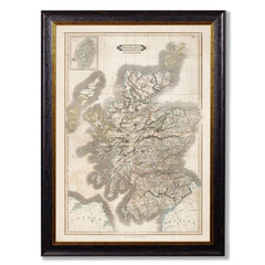 A beautifully restored map of Scotland from 1831