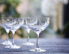 Set of 6 'Stars' Champagne Glasses