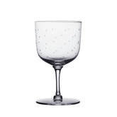 Set of 4 Crystal Daphne Wine Glasses | Stars Design | Vintage List