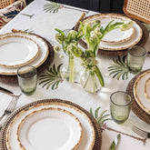 Palm Tree Tablecloth | Cream & Green | Cass By JJ