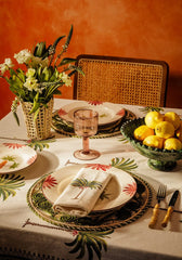 Palm Tree Tablecloth | Cream & Green | Cass By JJ