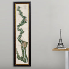 C.1834 Panoramic Map of the Thames