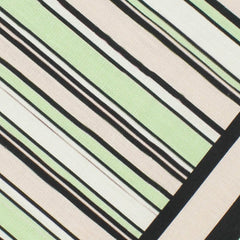 Green and Black Striped Table Cloth