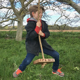 Solid Oak Personalised Single Swing | Oak & Rope Company