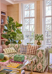 Olive Green Glass Table Lamp | Casa by JJ