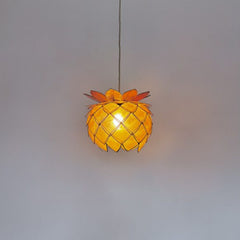 Vintage Pink Artichoke Capriz Shell Pendants