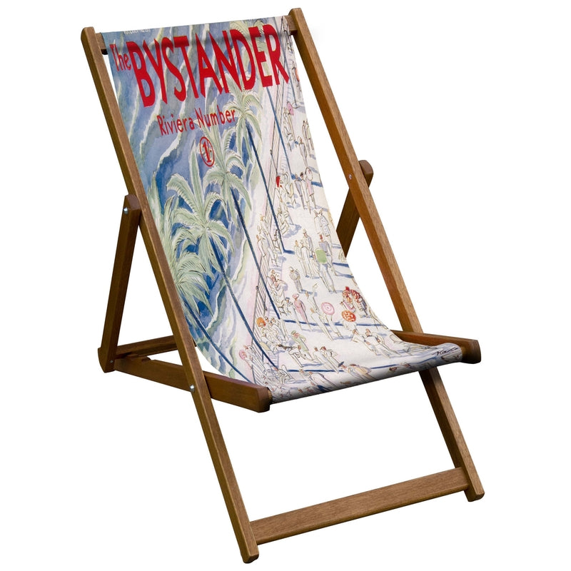 Vintage Style Deckchair with Bystander - Riviera No. 1 Design