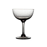 Set of 4 Smoky Coloured 'Stars' Champagne Saucers