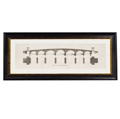 C.1756 Architectural Elevations of Bridges Framed Prints