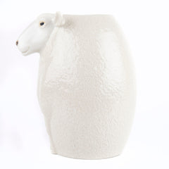 White Faced Suffolk Sheep Flower Vase