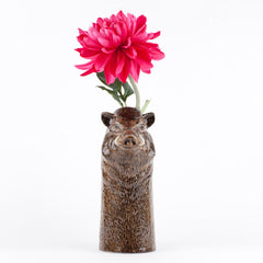 Wild Boar Flower Vase Quail ceramics