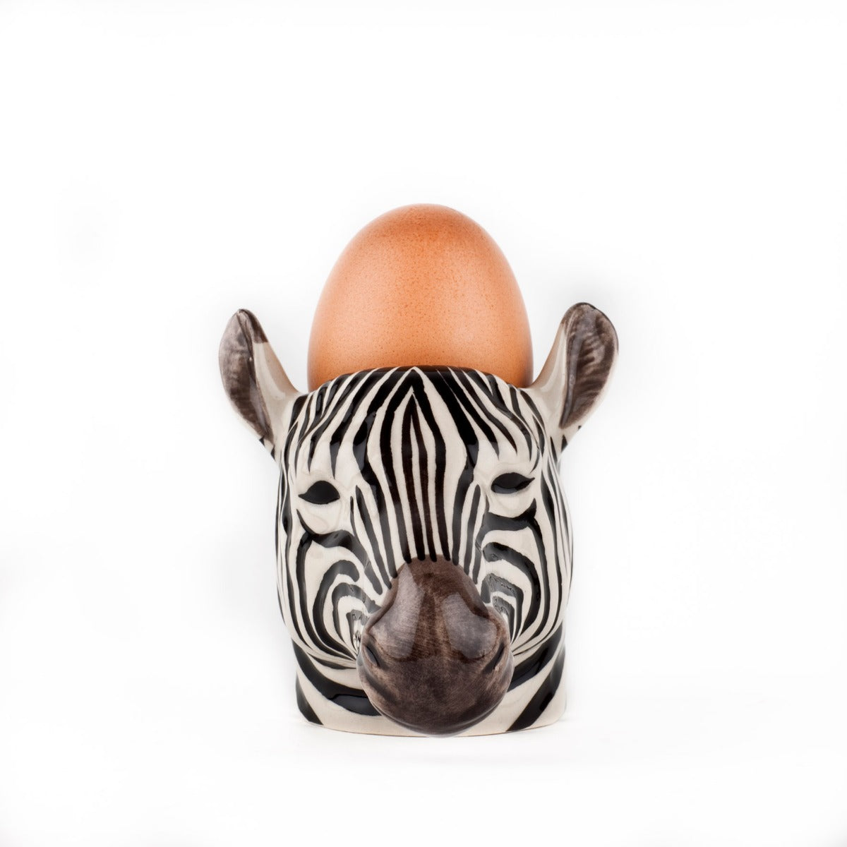 Zebra Face Egg Cup Quail Ceramics