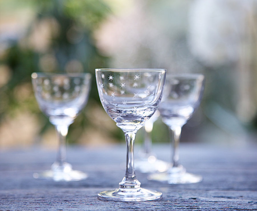 Set of 6 'Stars' Liqueur Glasses