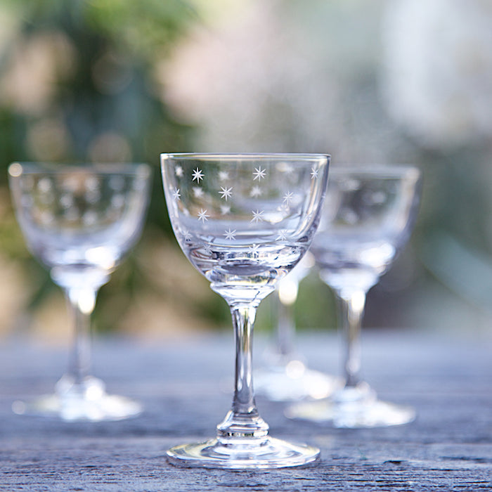 Set of 6 'Stars' Liqueur Glasses