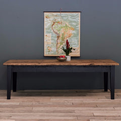 9ft (270cm) Farmhouse Kitchen Table with Tapered  Legs