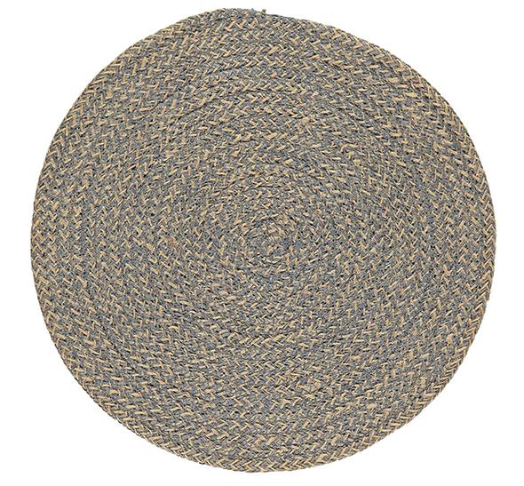 Jute Placemats Silky Petrol Blue Fibre Dining Serving Mats Tableware