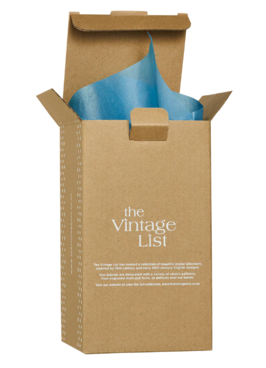 The Vintage List Crystal Table Carafe with Lens Design