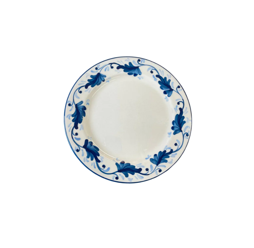 Mews Furnishings Spanish Handpainted Side Plate With Indigo 'Floral' Design