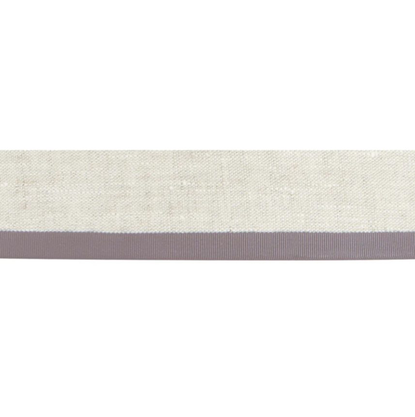 Rosana Lonsdale Stretched Ivory Linen Lampshade with Grey Coloured Trim 
