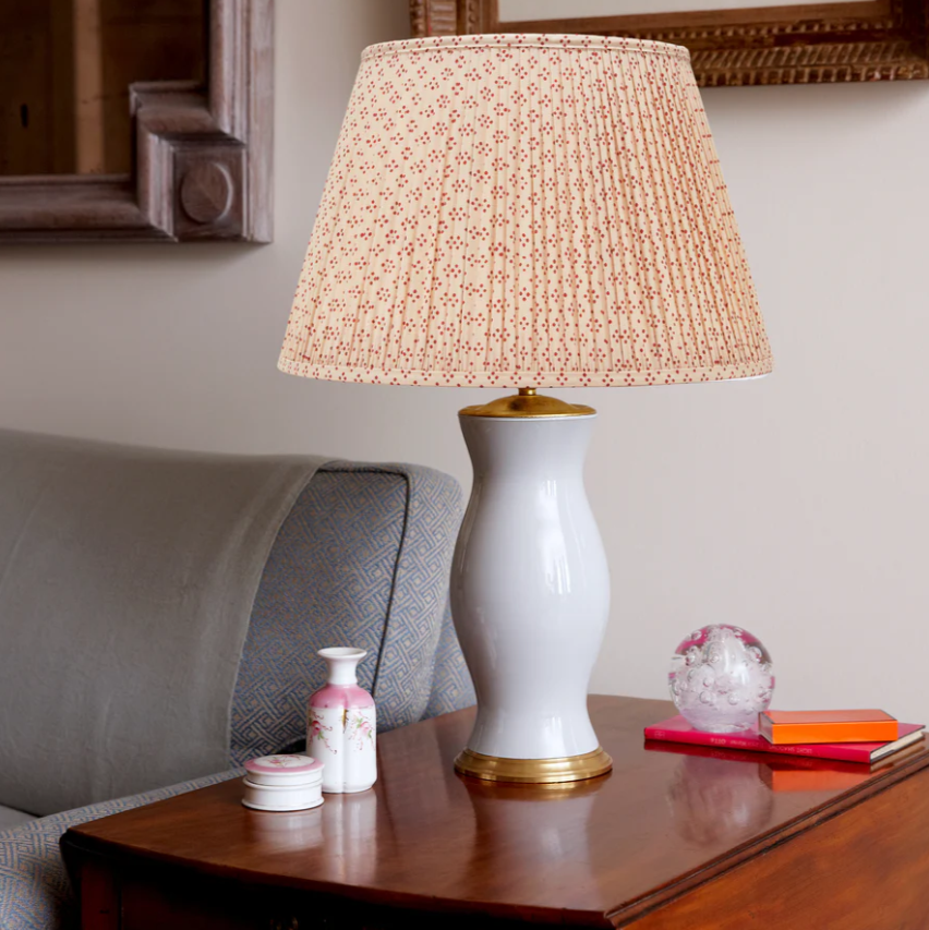 Rosana Lonsdale Four Leaf Clover Gathered Straight Empire Lampshade