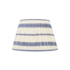 Rosana Lonsdale Blue Striped Gathered Straight Empire Lampshade