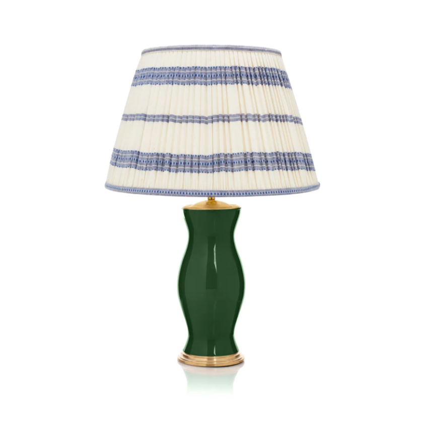 Rosana Lonsdale Blue Striped Gathered Straight Empire Lampshade