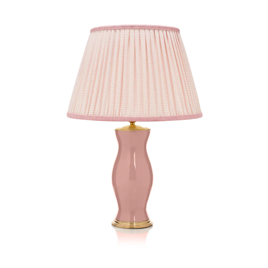 Rosana Lonsdale Pink & Cream Striped Gathered Straight Empire Lampshade