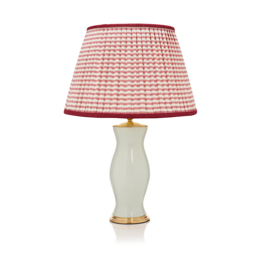 Rosana Lonsdale Red & Cream Striped Gathered Straight Empire Lampshade