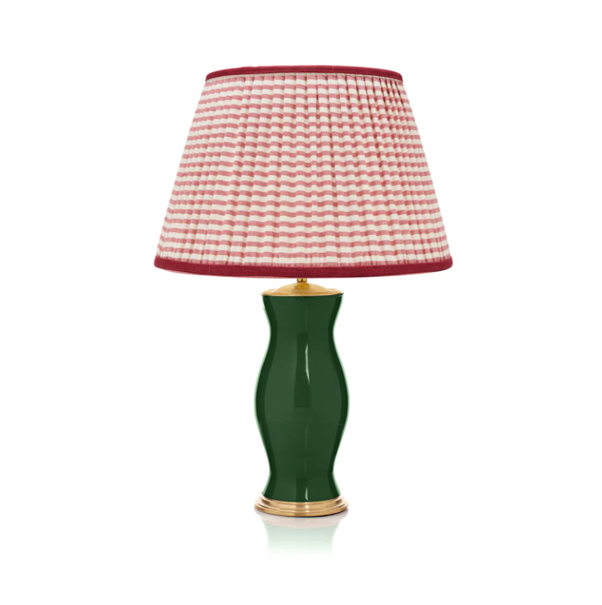 Rosana Lonsdale Red & Cream Striped Gathered Straight Empire Lampshade