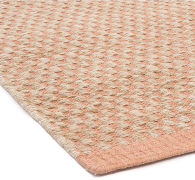 Jennifer Manners Antibes Flatwoven Rose PInk Rug