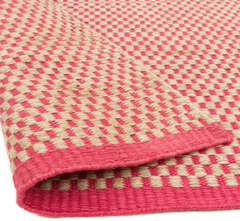 Jennifer Manners Antibes Flatwoven Pink Candy Rug