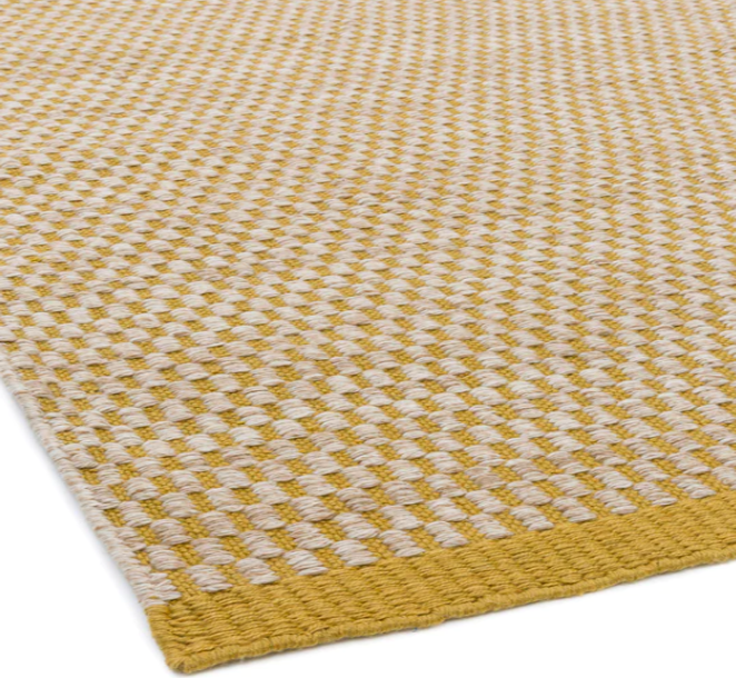 Jennifer Manners Antibes Flatwoven Mustard Yellow Rug