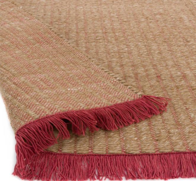 Jennifer Manners Marseille Flatwoven Blush Pink Rug