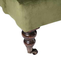 Green Velvet Two Seater Samphire Sofa | Kelling Home