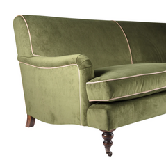 Green Velvet Two Seater Samphire Sofa | Kelling Home