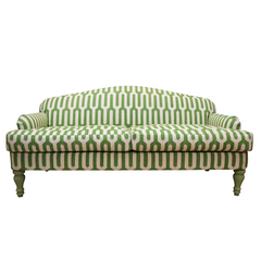 Green & Ivy Patterned Two Seater Abbey Sofa |Kelling Home