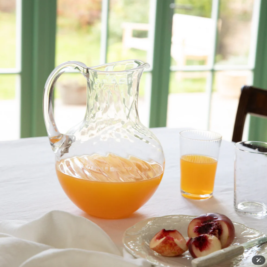 Crystal Water Jug with Ripple Design | The Vintage List