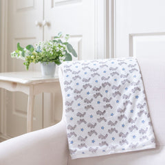 Blue Bunnies Cotton Baby Blanket Sarah K