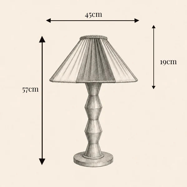 Fitz Burgundy Silk Striped Lampshade | Tinker & Tallulah