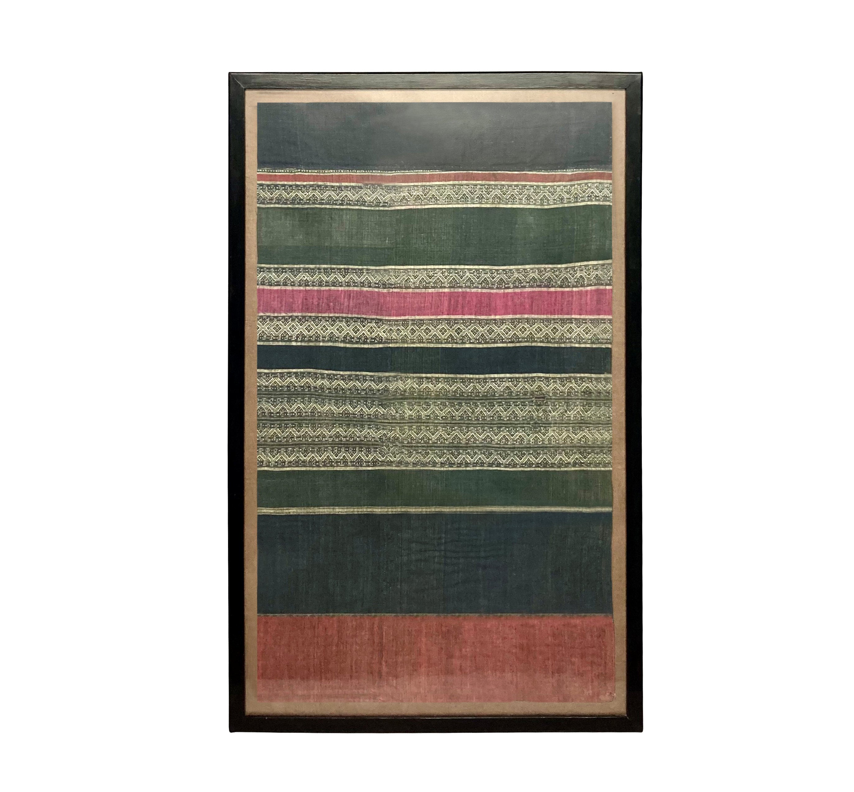 Set of Three Lanna Hand-Woven Textiles, Northern Thailand c.1950s