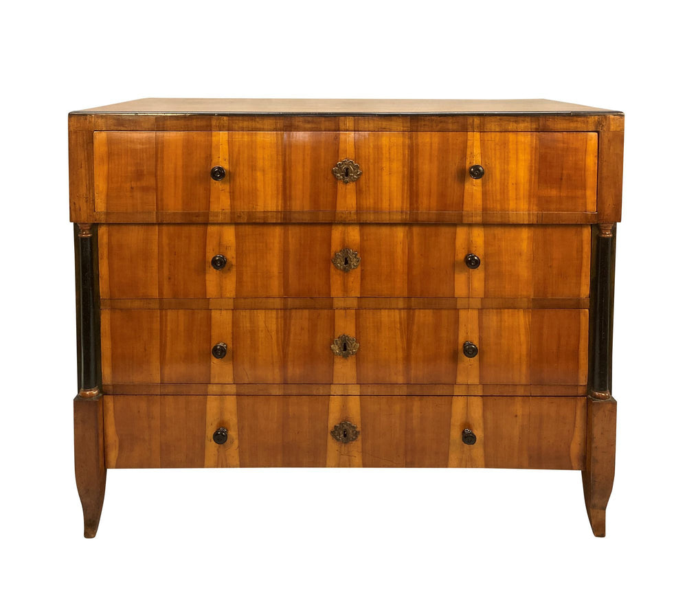 Austrian Biedermeier Cherry Commode, c.1820 Four-Drawer Chest