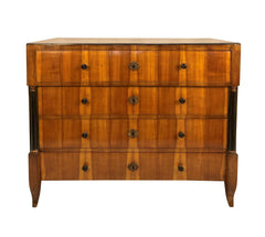 Austrian Biedermeier Cherry Commode, c.1820 Four-Drawer Chest