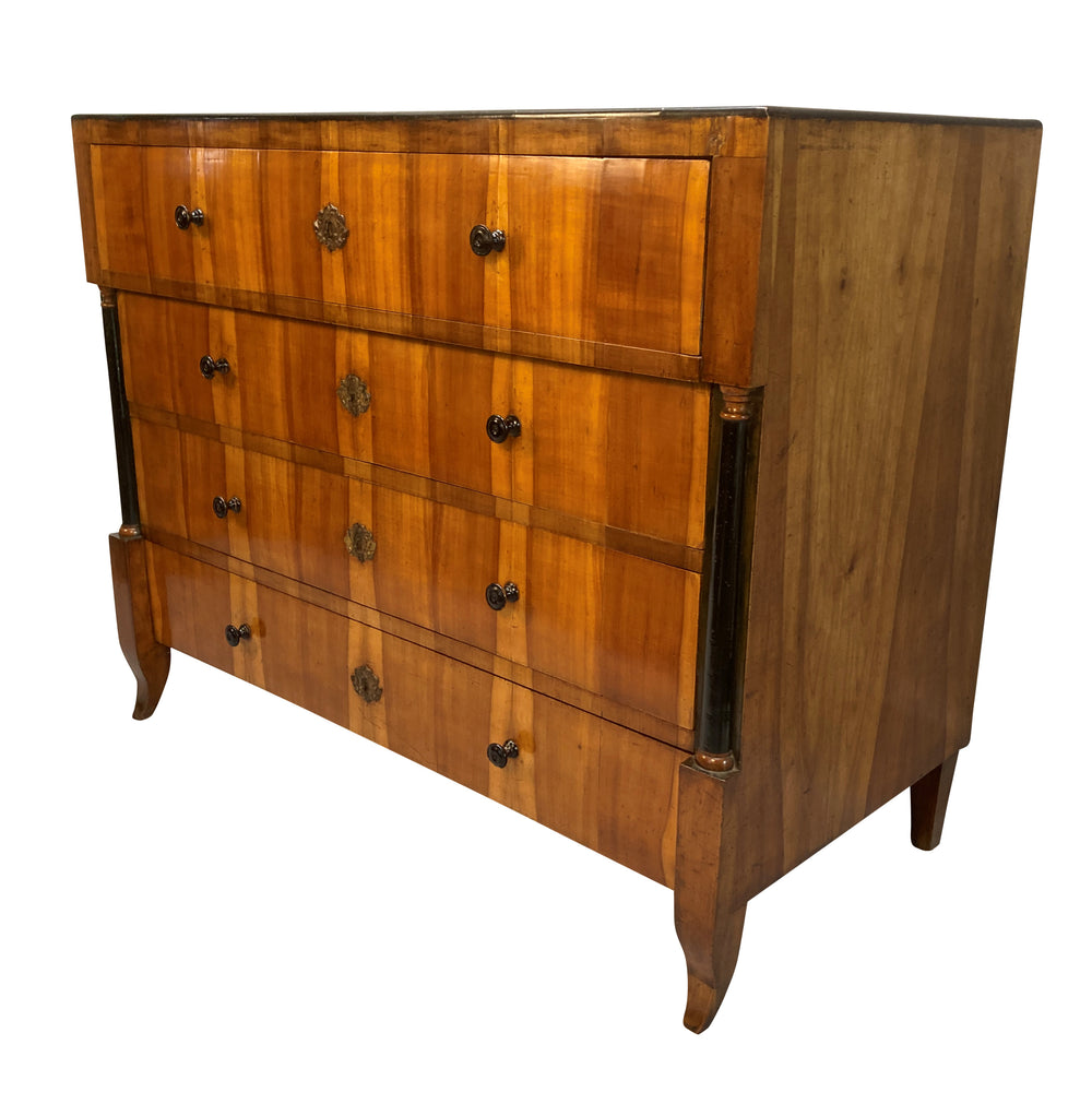 Austrian Biedermeier Cherry Commode, c.1820 Four-Drawer Chest