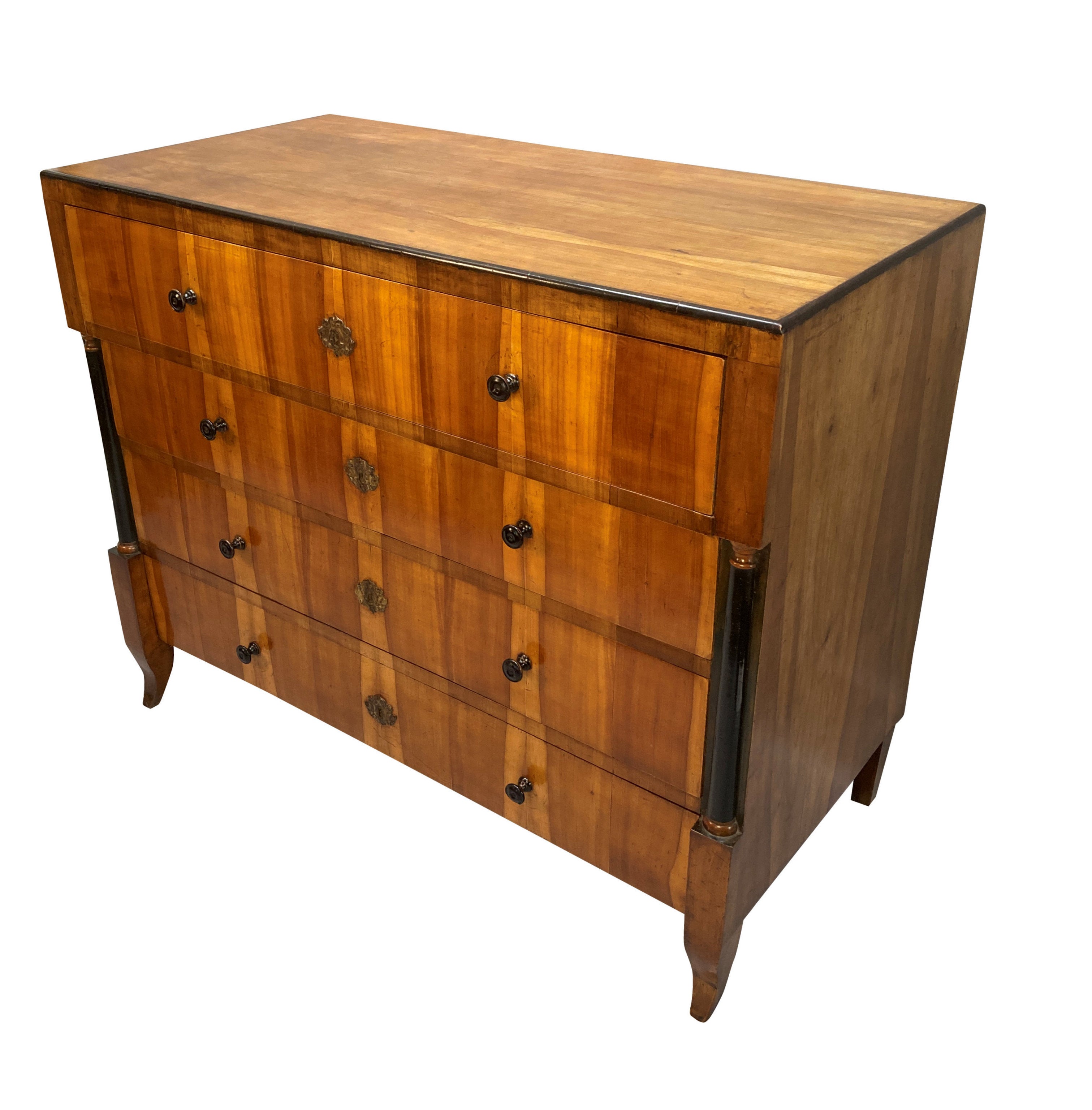 Austrian Biedermeier Cherry Commode, c.1820 Four-Drawer Chest